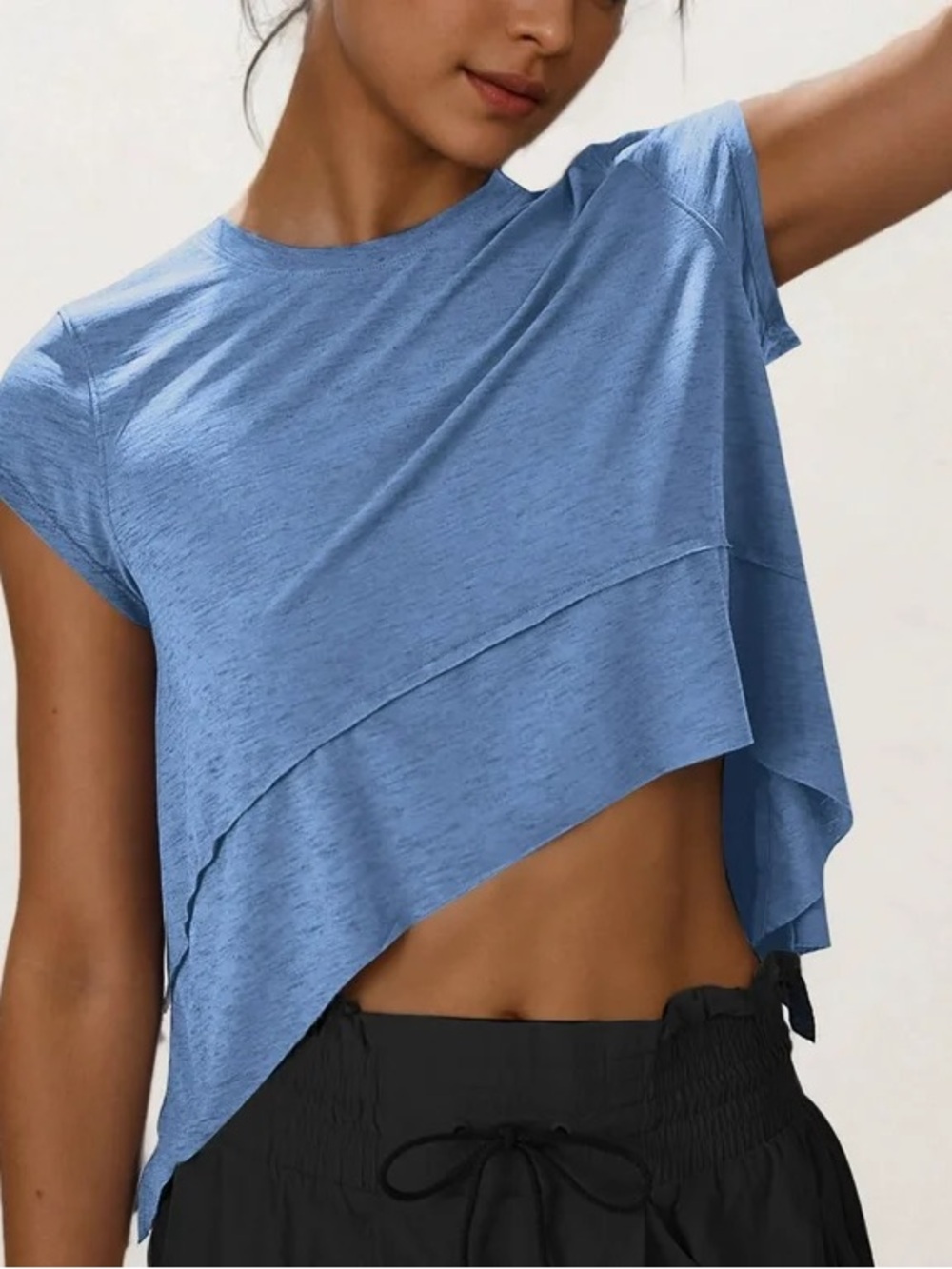 Free People Movement Breezy Tempo Crop Tee Size Large